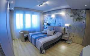 lit chevet toile tendue