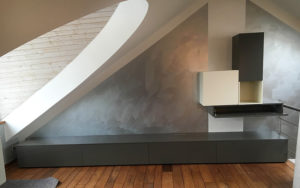 meuble tv sur-mesure mezzanine