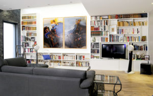 grande bibliothèque sur mesure