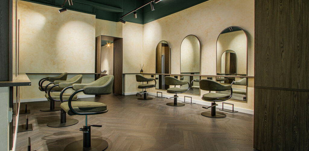 Aménagement du salon de coiffure "De Coiffer" à Luxembourg-Ville